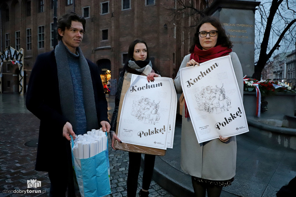 Młodzież Wszechpolska rozdawała plakaty
