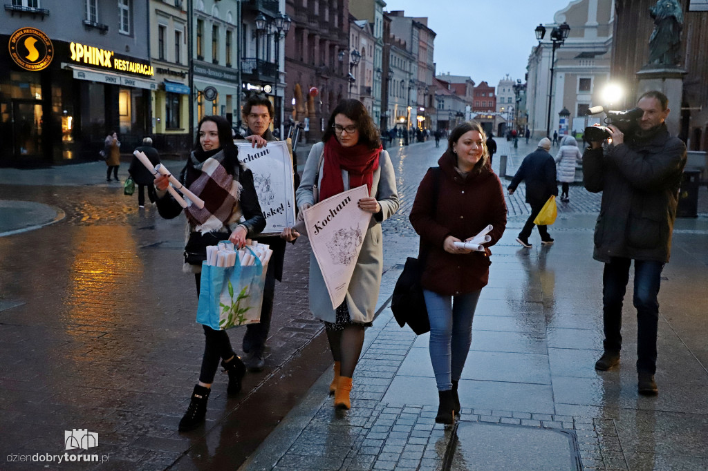 Młodzież Wszechpolska rozdawała plakaty