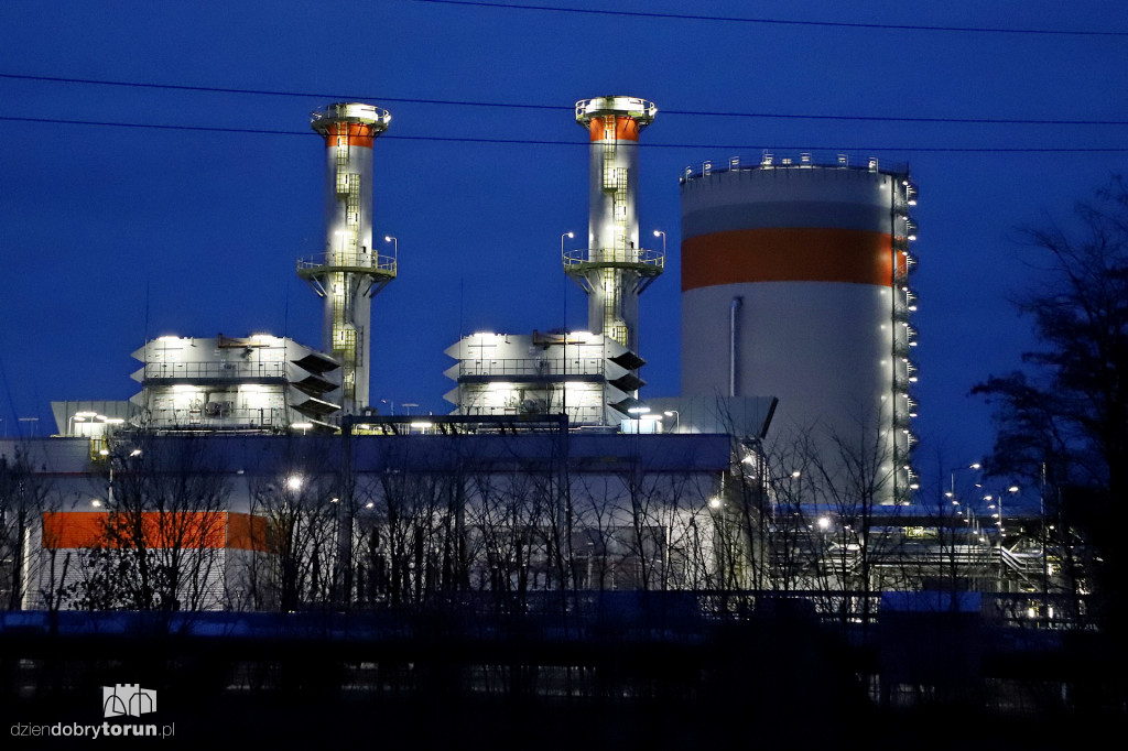 Nocne zwiedzanie elektrociepłowni PGE w Toruniu