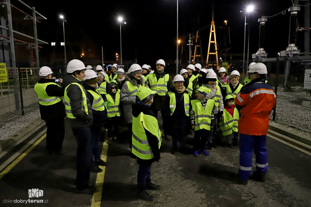 Nocne zwiedzanie elektrociepłowni PGE w Toruniu