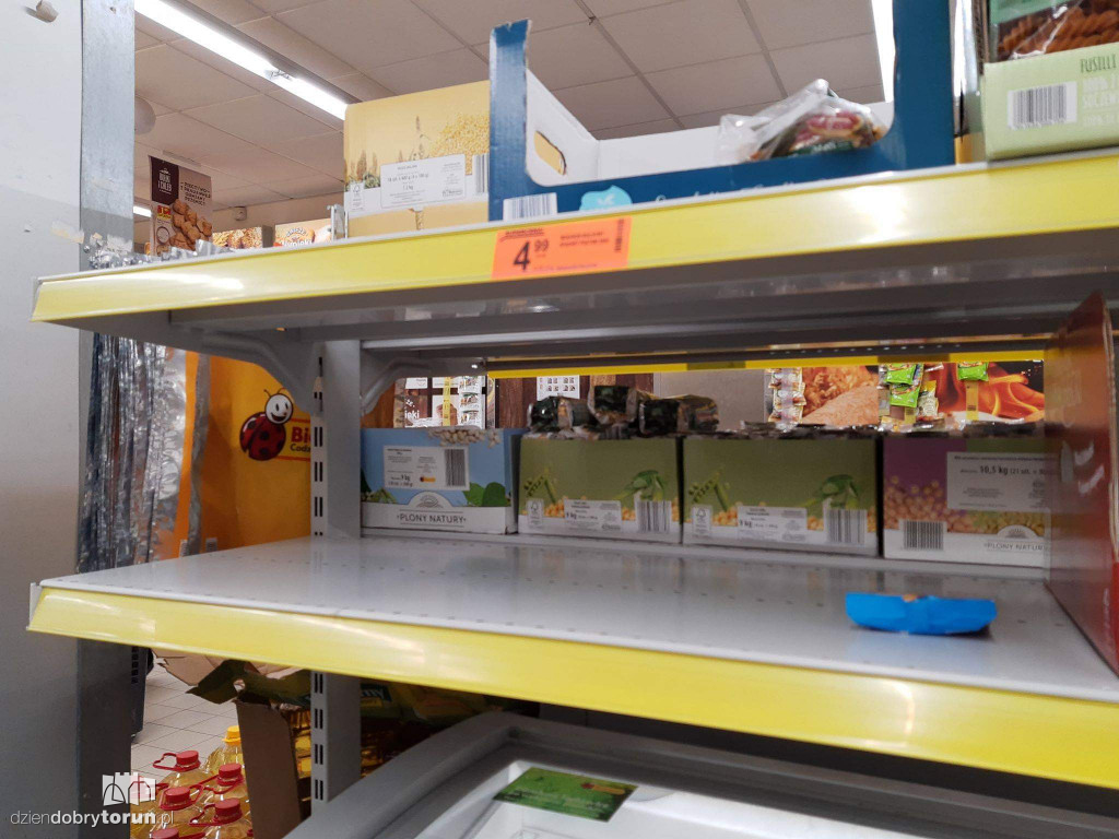 Braki w toruńskich sklepach w zw. z koronawirusem?