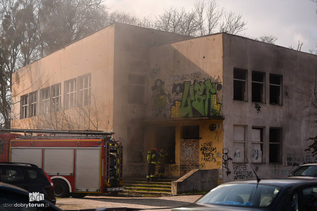 Akcja straży pożarnej w centrum miasta