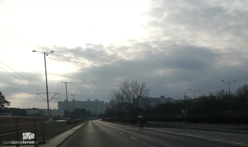 Rowerzysta nie korzysta ze ścieżki rowerowej