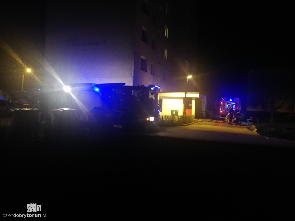Fałszywy alarm pożarowy przy Kusocińskiego