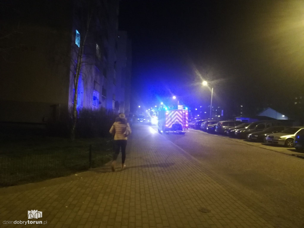 Fałszywy alarm pożarowy przy Kusocińskiego