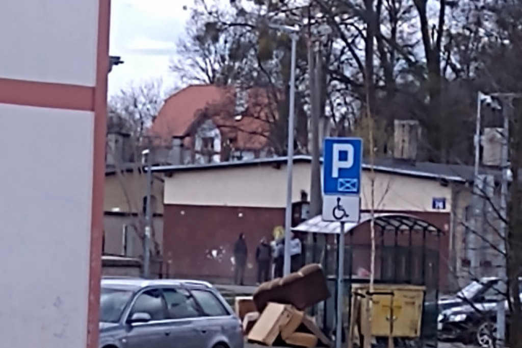 Zalegające śmieci i zbiorowisko prz ul. 63. Pułku Piechoty