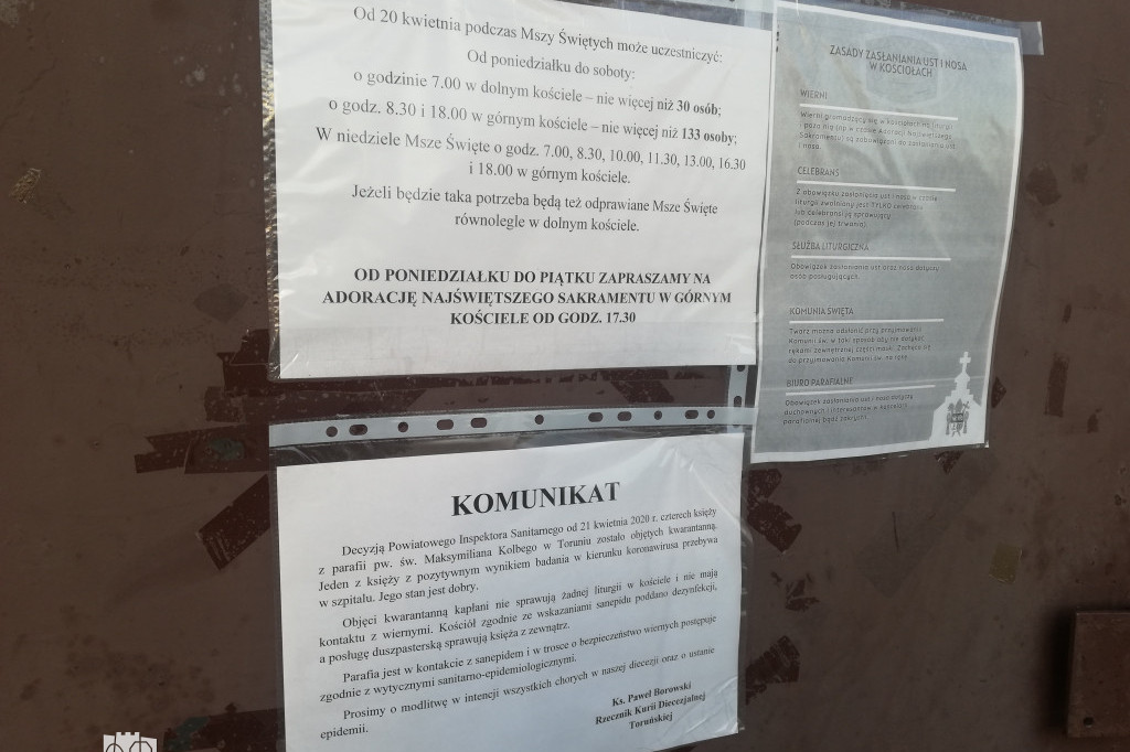 Kapłani z parafii pw. M. Kolbego zarażeni COVID-19