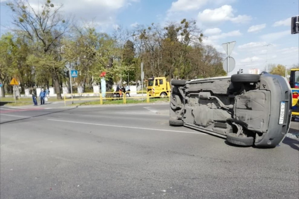 Wypadek w centrum Torunia