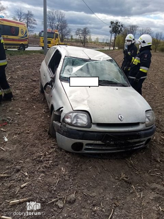 Groźnie wyglądające zdarzenie drogowe