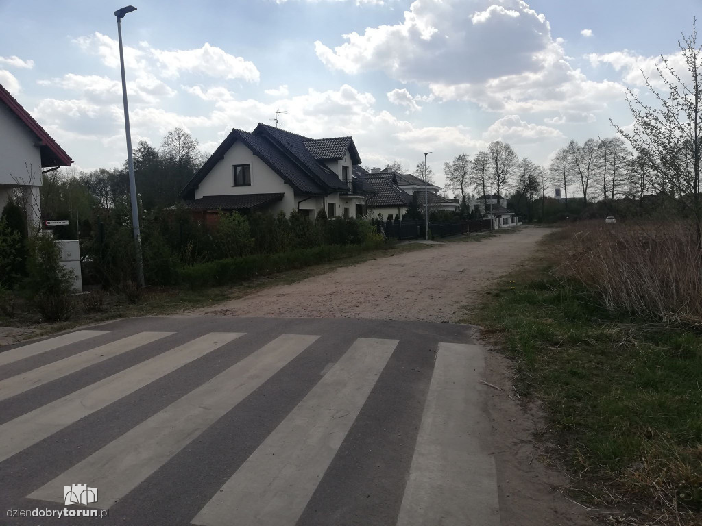 Ul. Zielonogórska po opadach deszczu