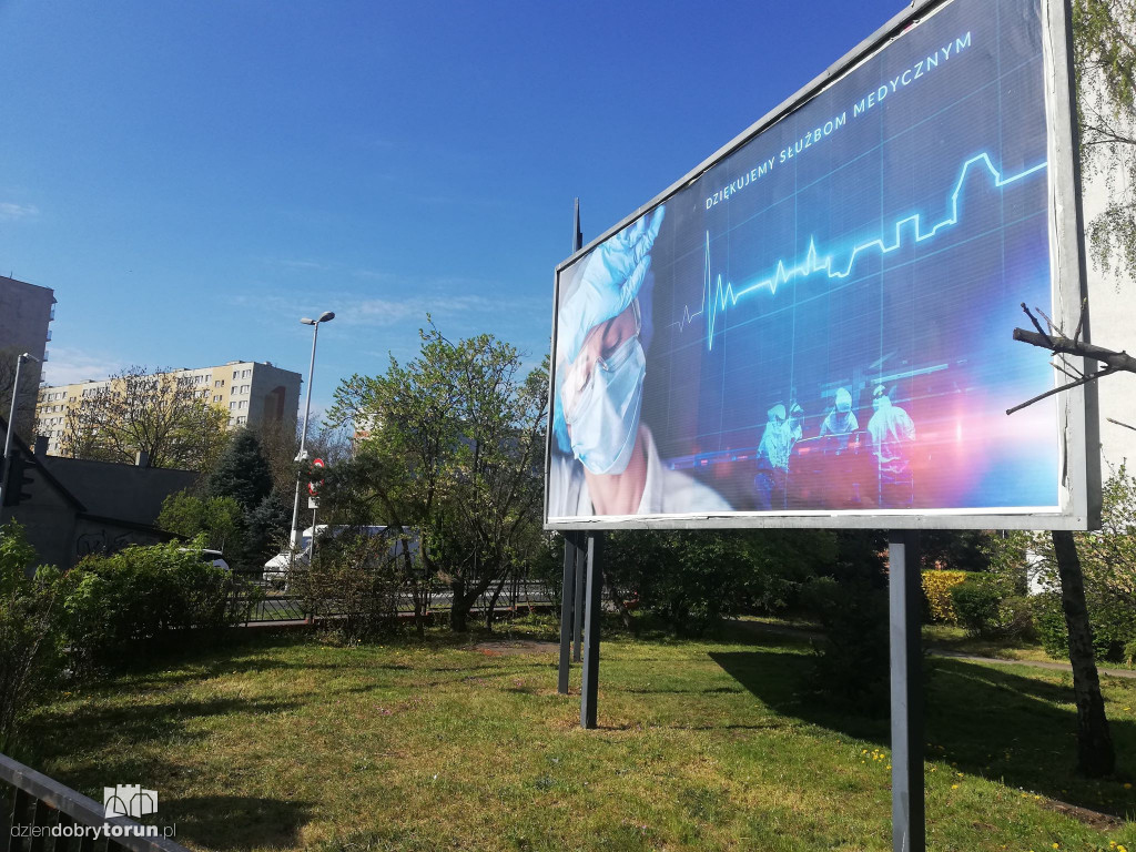 Miasto dziękuje medykom na specjalnych banerach