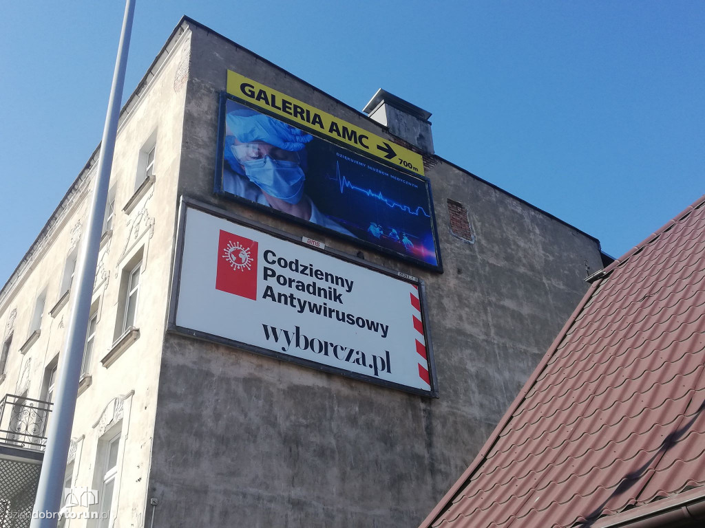Miasto dziękuje medykom na specjalnych banerach