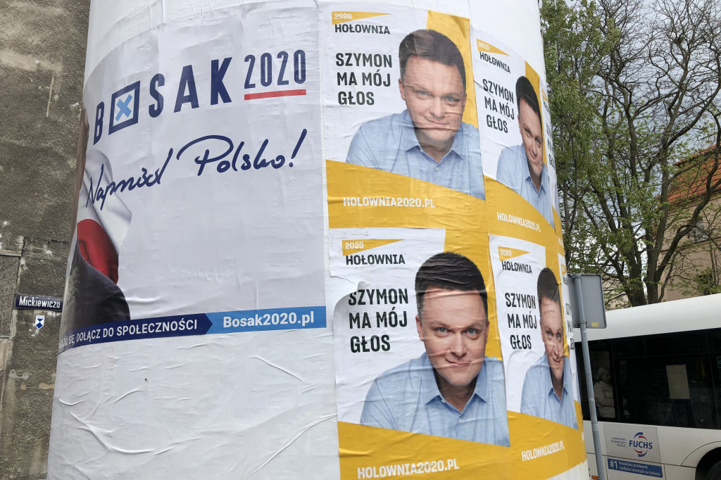Toruń: zerwano plakaty Krzysztofa Bosaka?