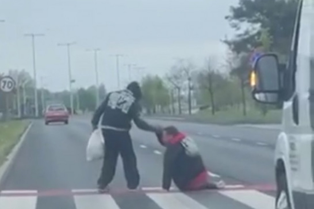 Niebezpieczna sytuacja przy Szosie Lubickiej