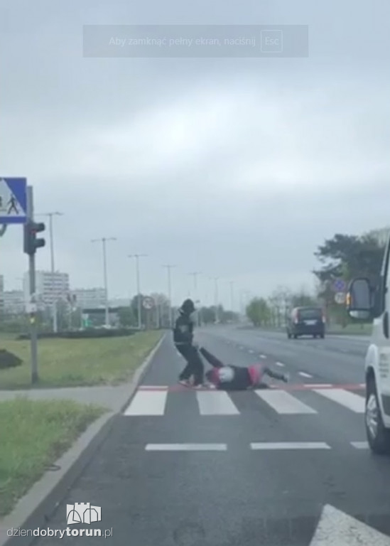 Niebezpieczna sytuacja przy Szosie Lubickiej