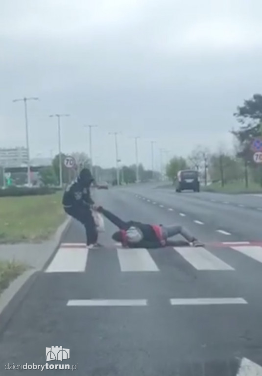 Niebezpieczna sytuacja przy Szosie Lubickiej