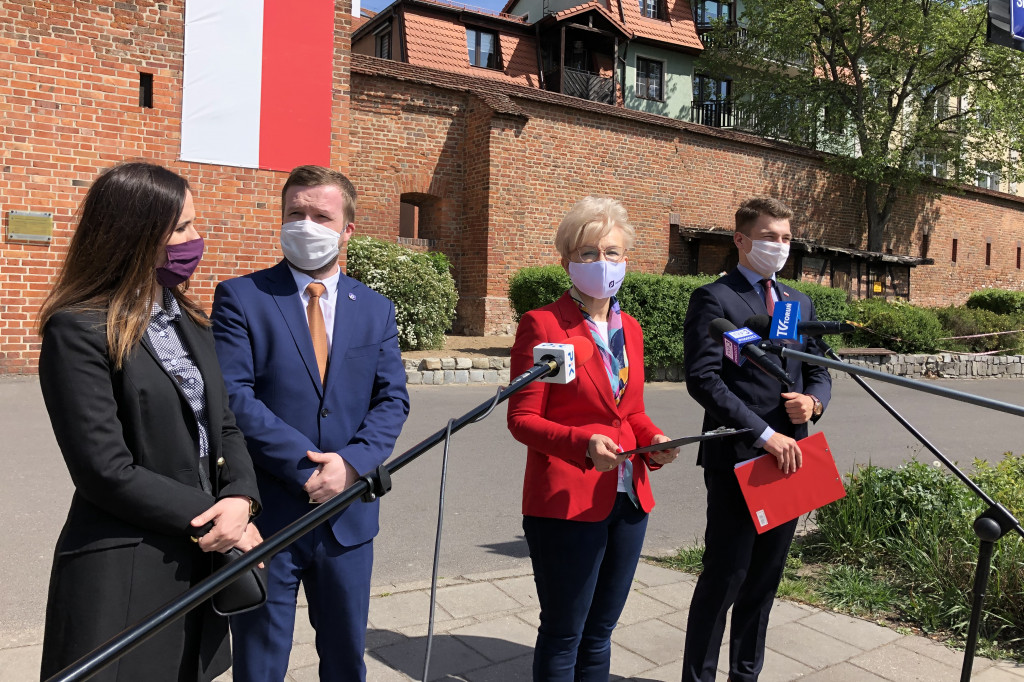 Konferencja prasowa posłanki Iwony Michałek