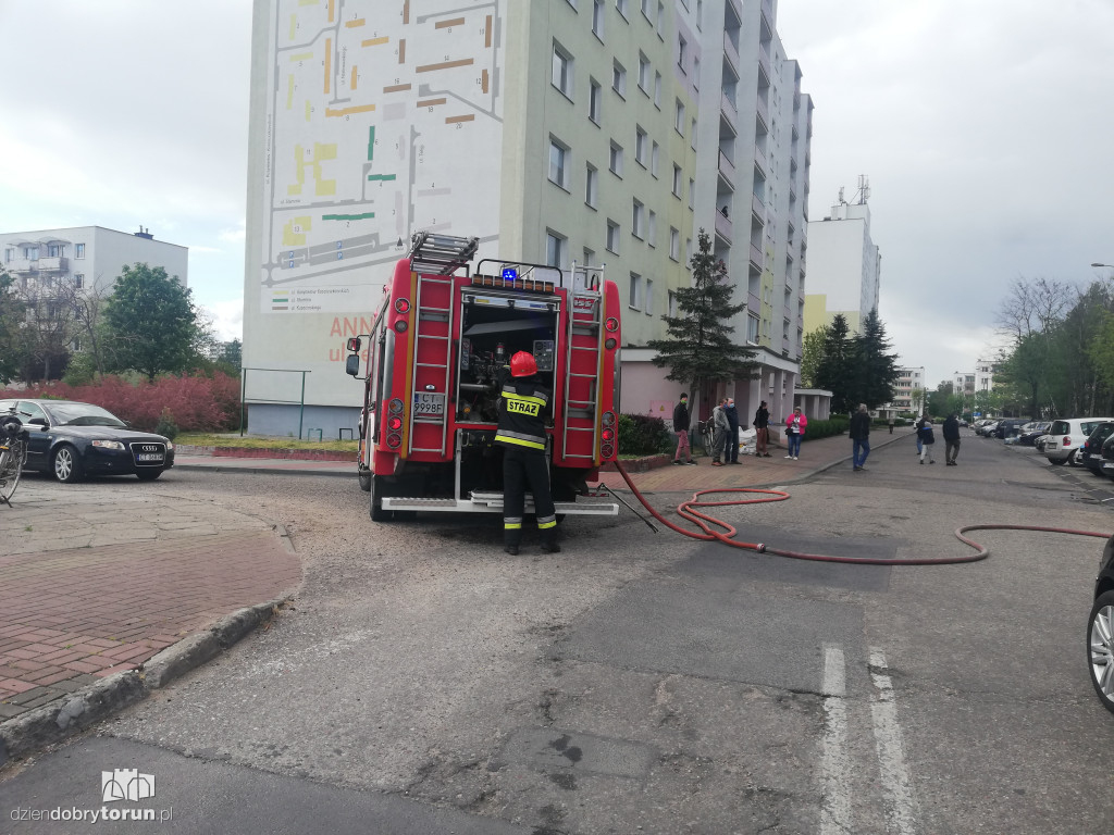 Pożar samochodu przy ul. Teligi