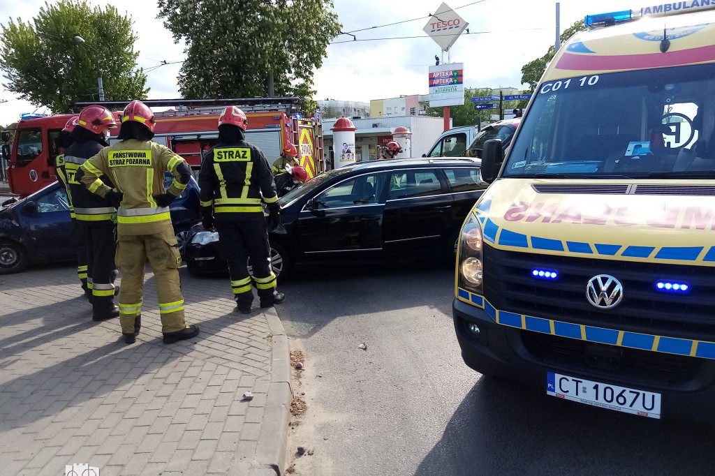 Groźne zderzenie na Bydgoskim Przedmieściu