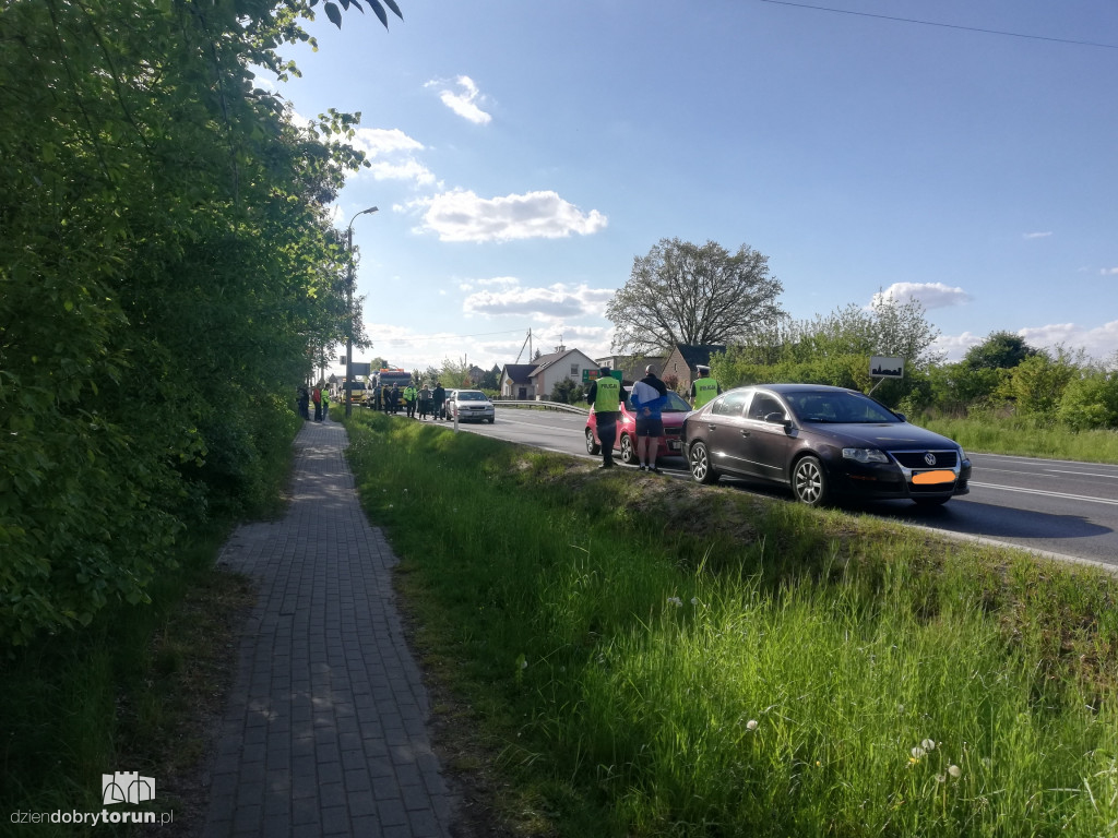 Kolizja pięciu aut w Lubiczu Górnym