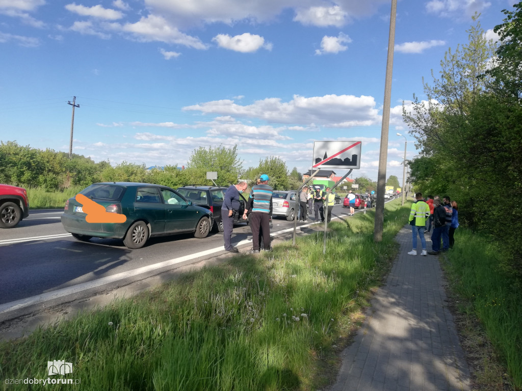 Kolizja pięciu aut w Lubiczu Górnym