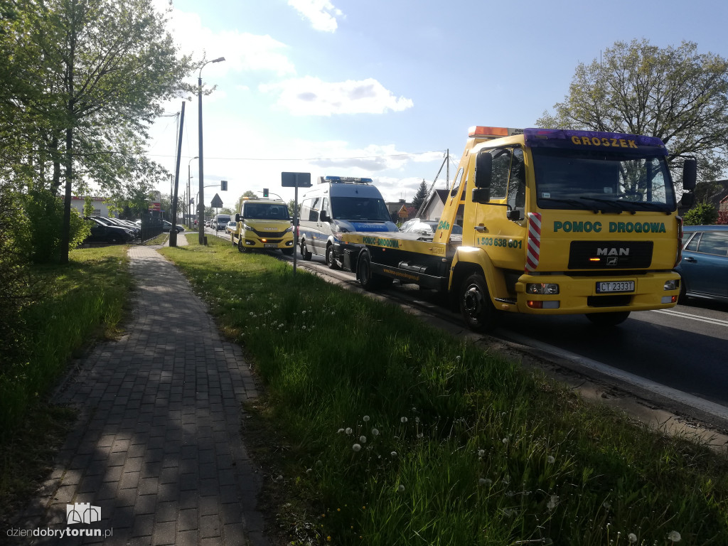 Kolizja pięciu aut w Lubiczu Górnym