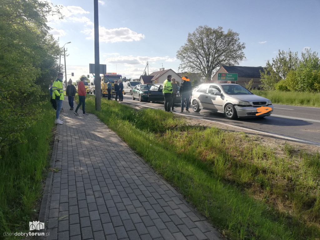 Kolizja pięciu aut w Lubiczu Górnym