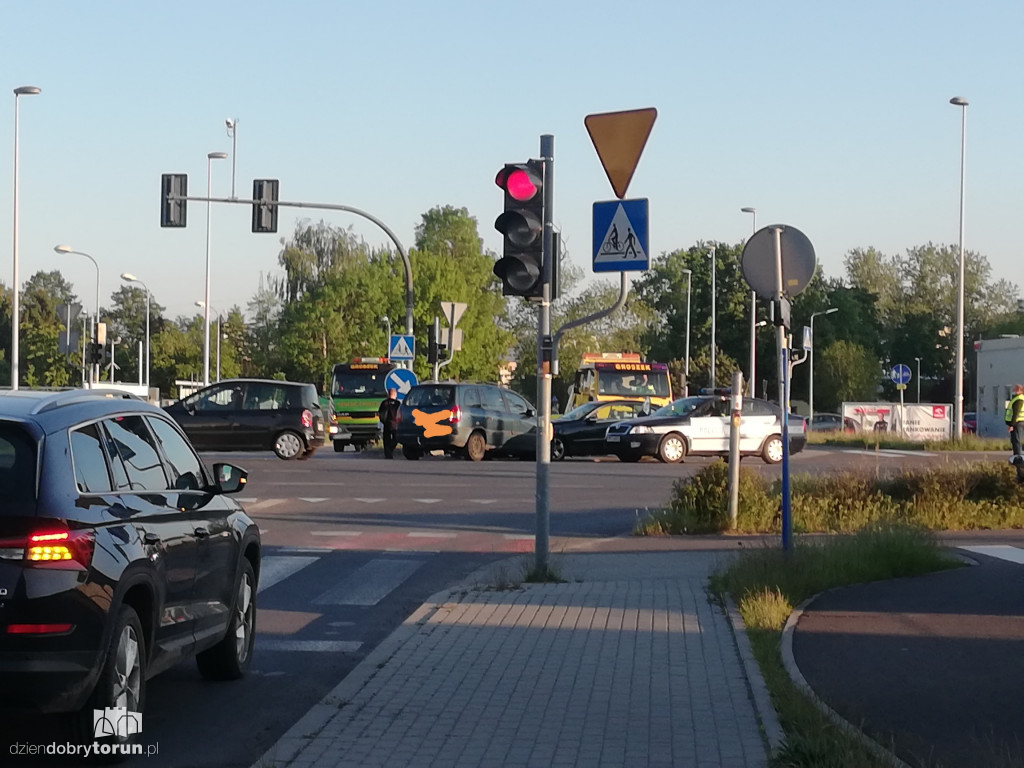 Kolizja przy Skłodowskiej-Curie/ Bukowej