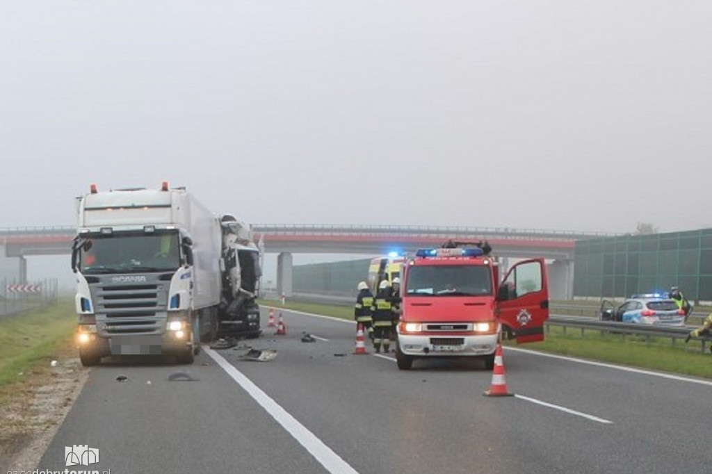 Utrudniony ruch na A1 w kierunku Torunia