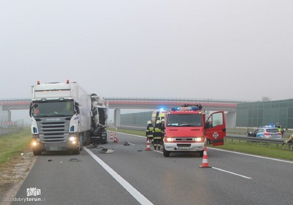 Utrudniony ruch na A1 w kierunku Torunia