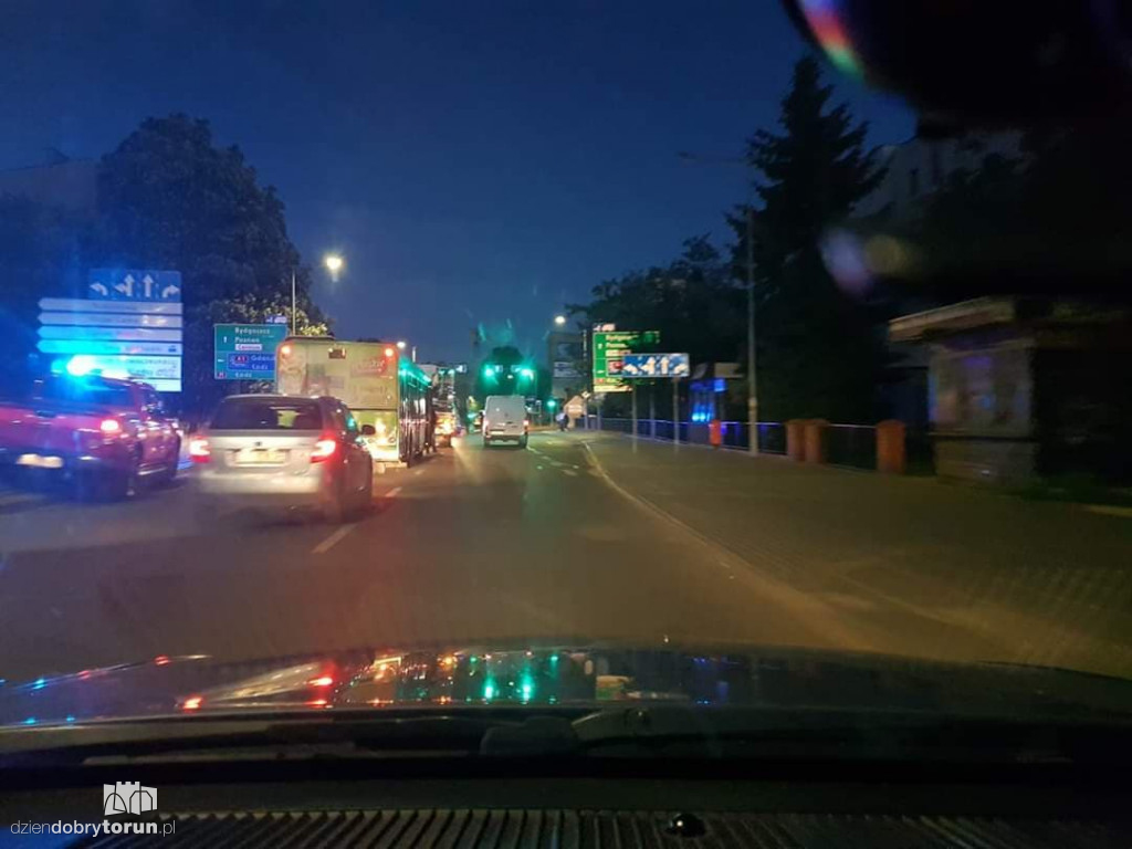 Pożar w budynku przy ul. Grudziądzkiej