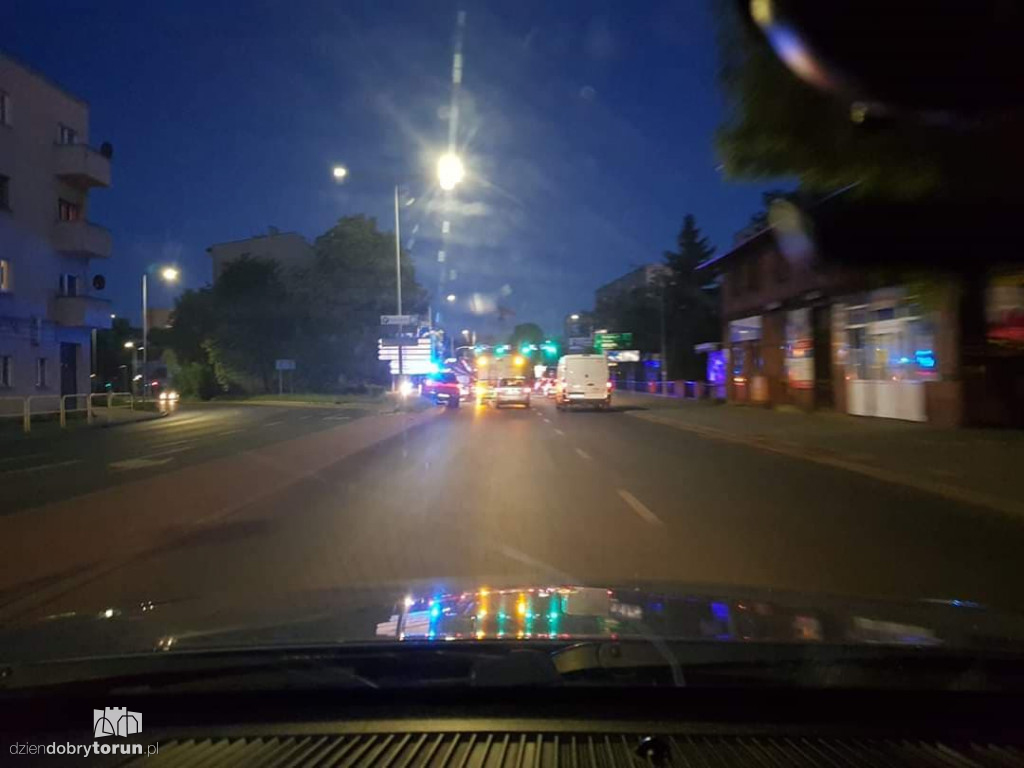 Pożar w budynku przy ul. Grudziądzkiej