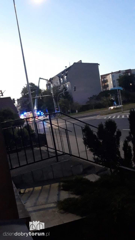 Pożar w budynku przy ul. Grudziądzkiej