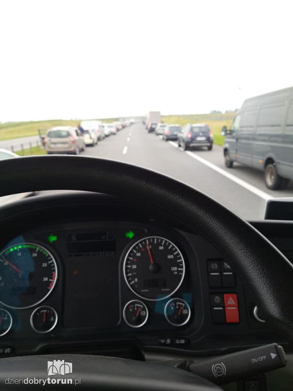 Wypadek na A1 koło Turzna