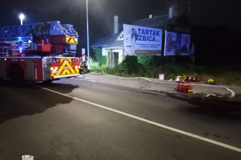 Pożar pustostanu przy Szosie Chełmińskiej