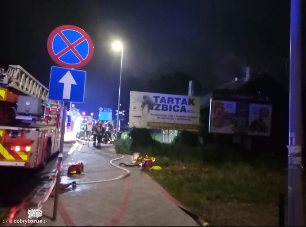 Pożar pustostanu przy Szosie Chełmińskiej