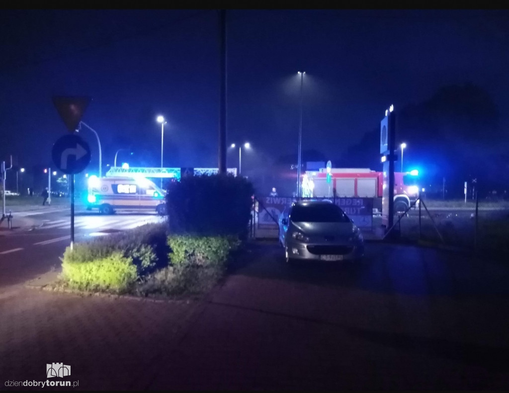 Pożar pustostanu przy Szosie Chełmińskiej