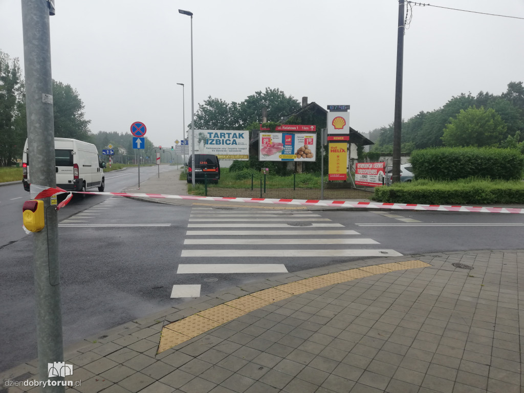Spalony budynek przy Szosie Chełmińskiej 180
