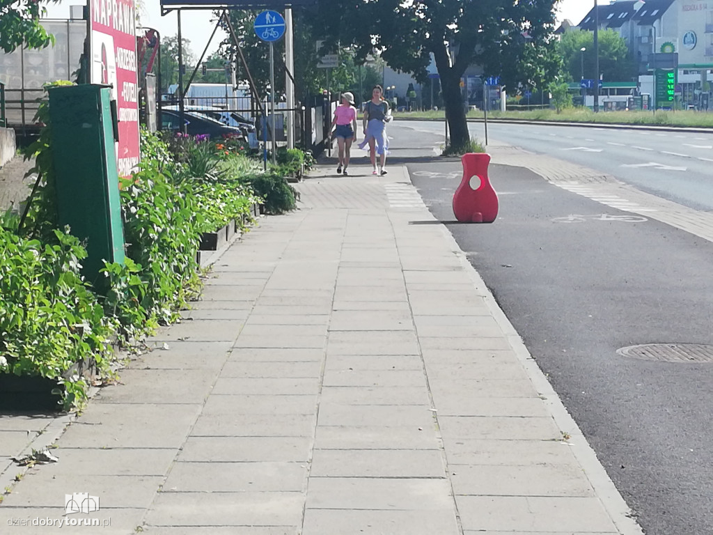 Zapadła się jezdnia przy Grudziądzkiej