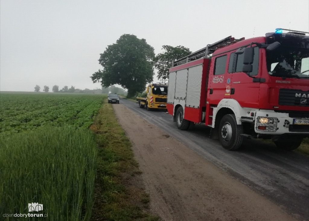 Poranny wypadek niedaleko Suchatówki