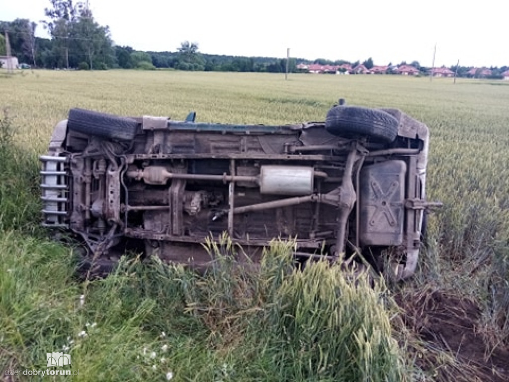 Kolizja dwóch samochodów w Papowie