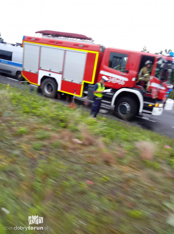 Groźne zdarzenie drogowe przy Grudziądzkiej