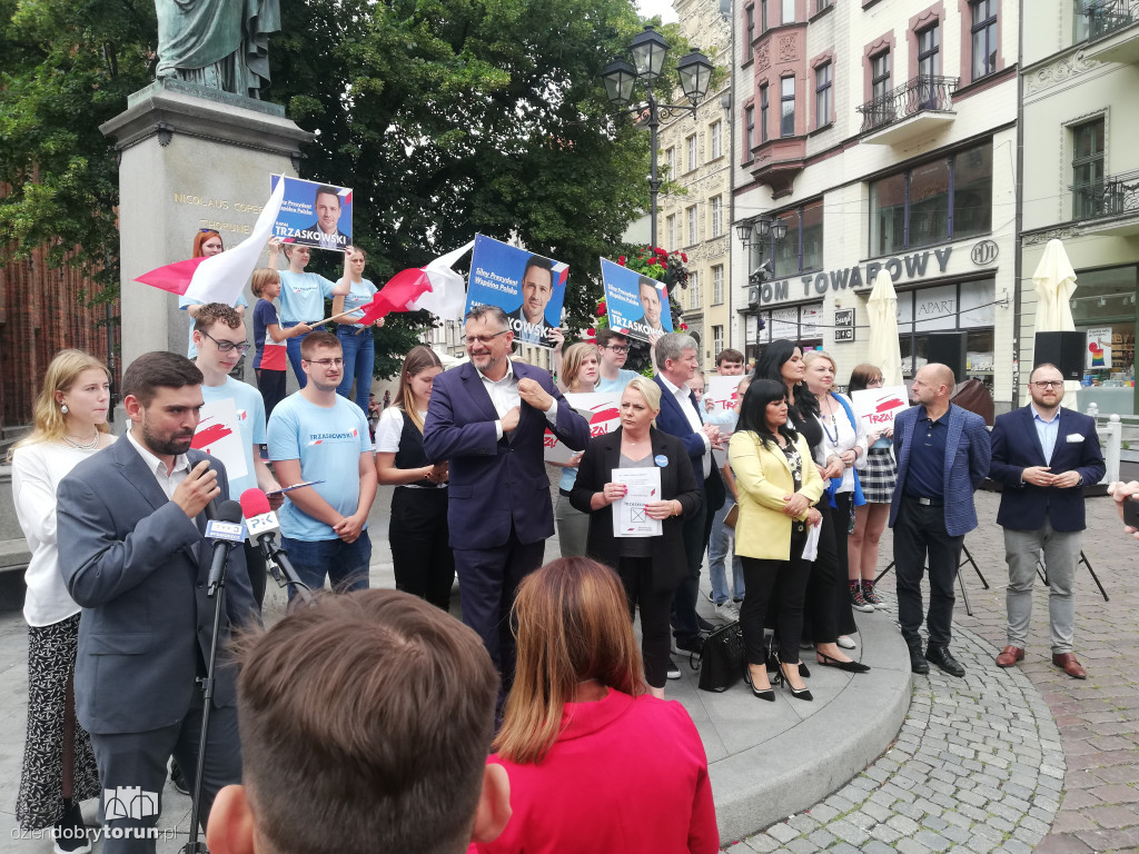 Konferencja KO popierająca R. Trzaskowskiego