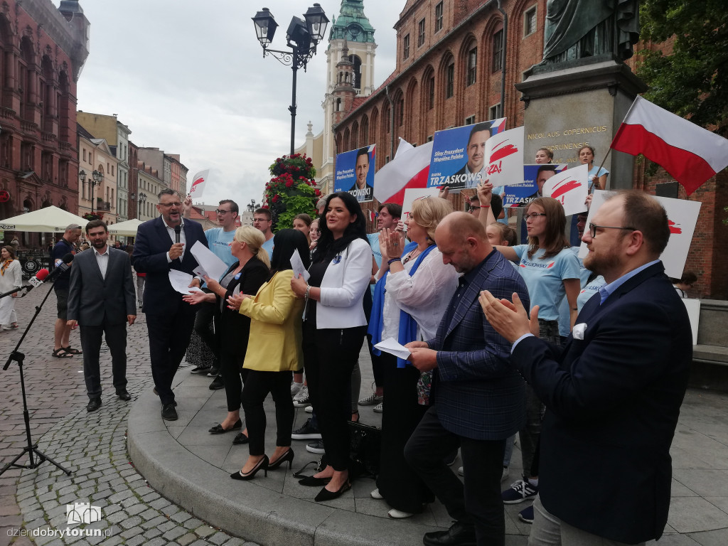 Konferencja KO popierająca R. Trzaskowskiego