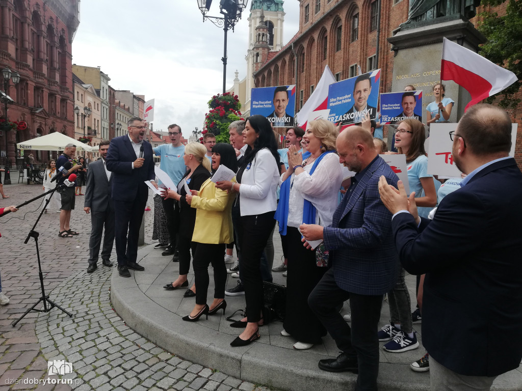 Konferencja KO popierająca R. Trzaskowskiego