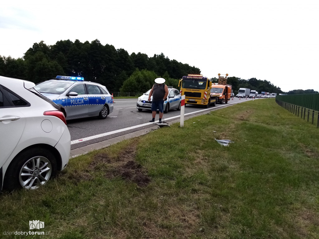 Karambol na A1 pod Toruniem