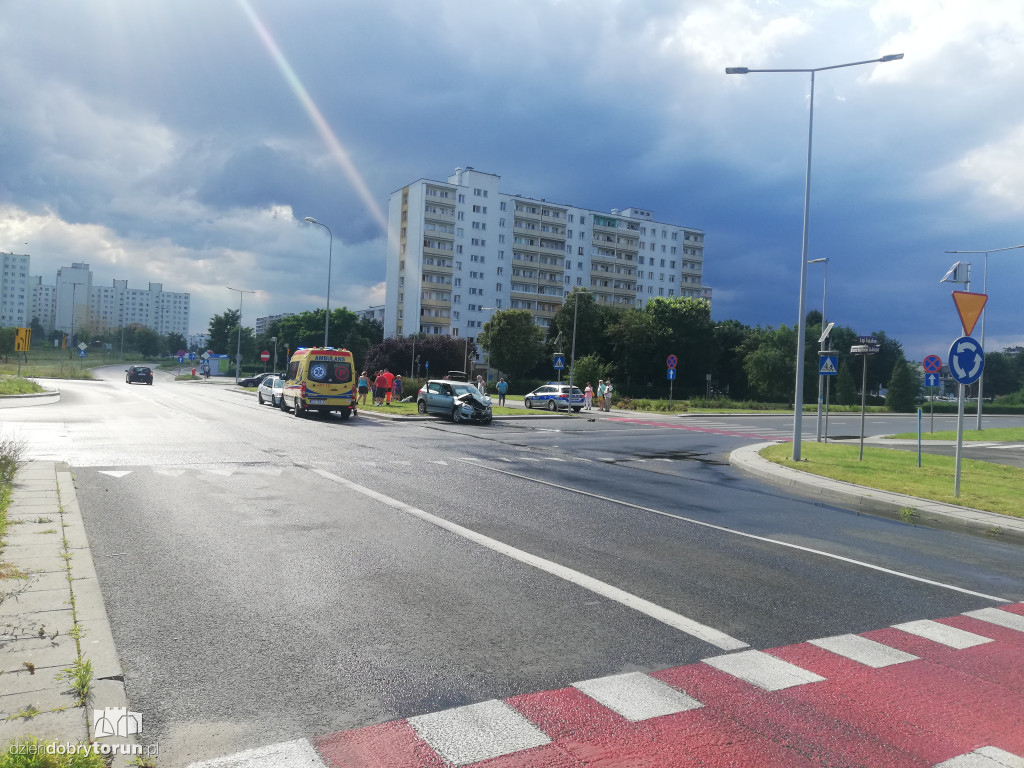 Kolizja przy szpitalu dziecięcym