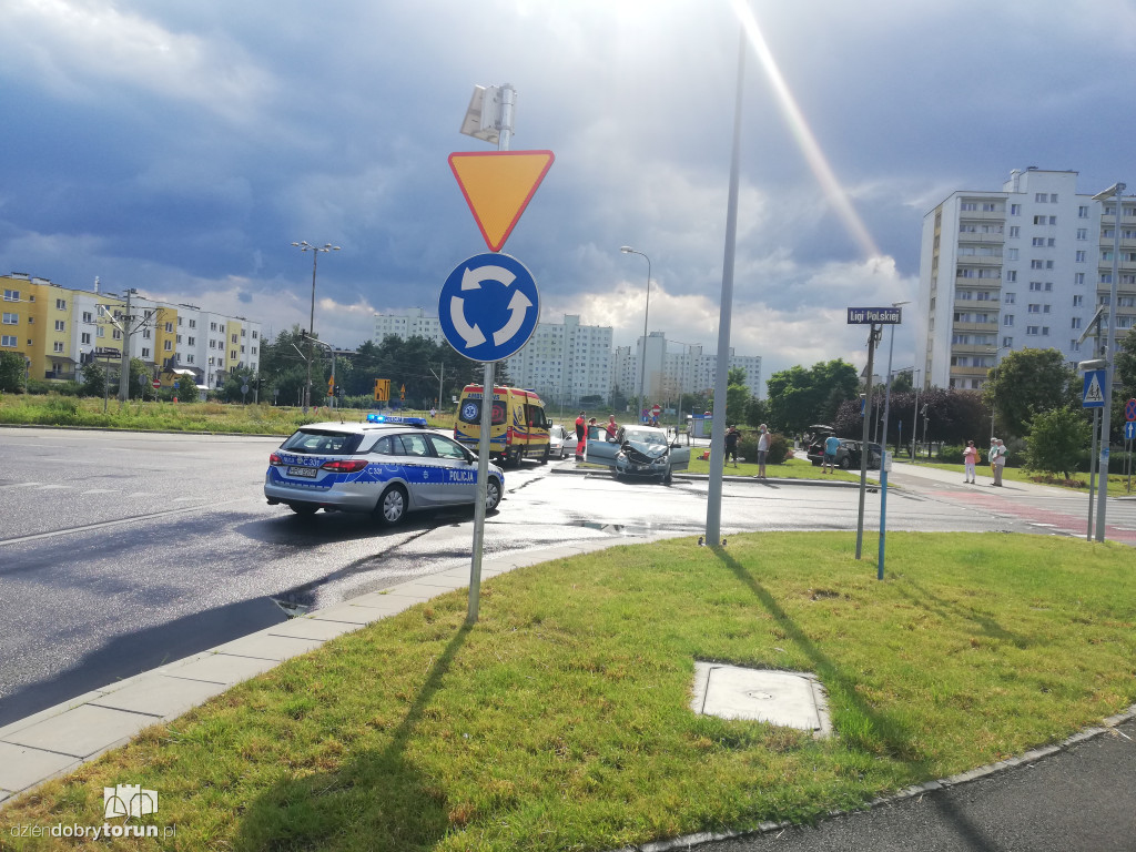Kolizja przy szpitalu dziecięcym