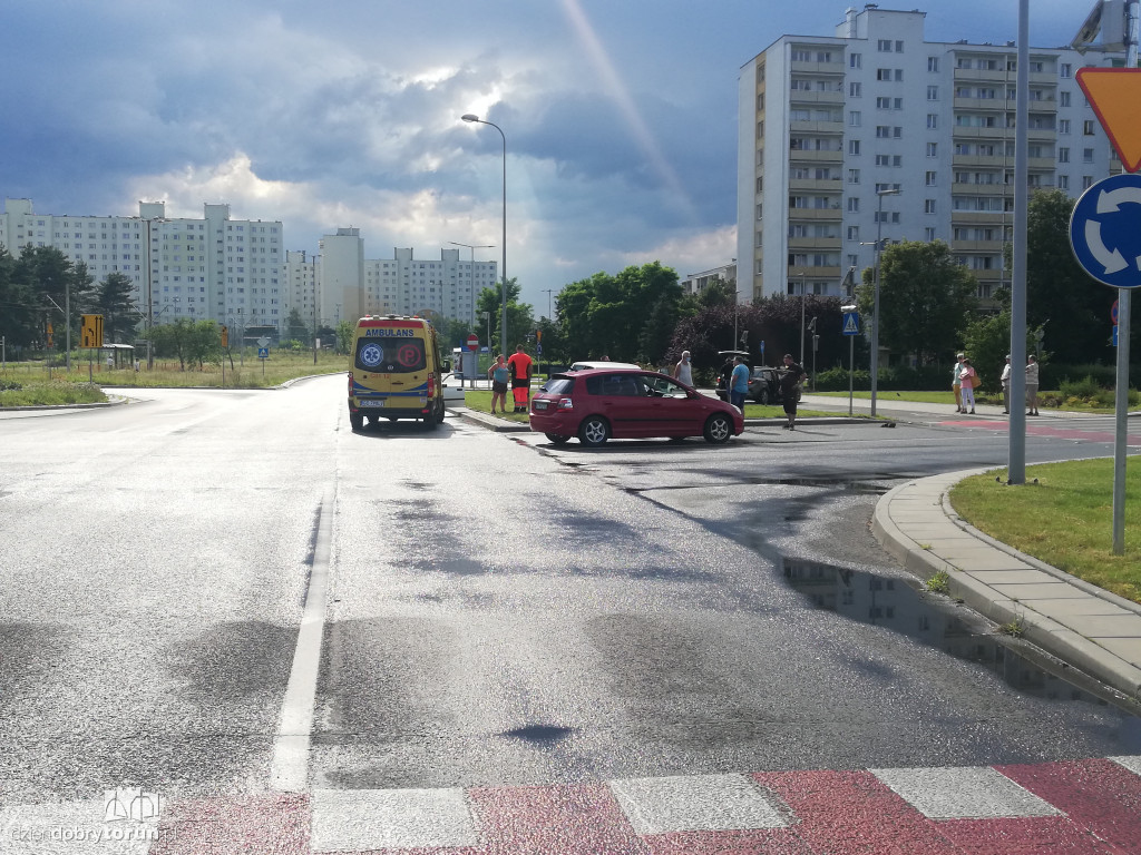 Kolizja przy szpitalu dziecięcym