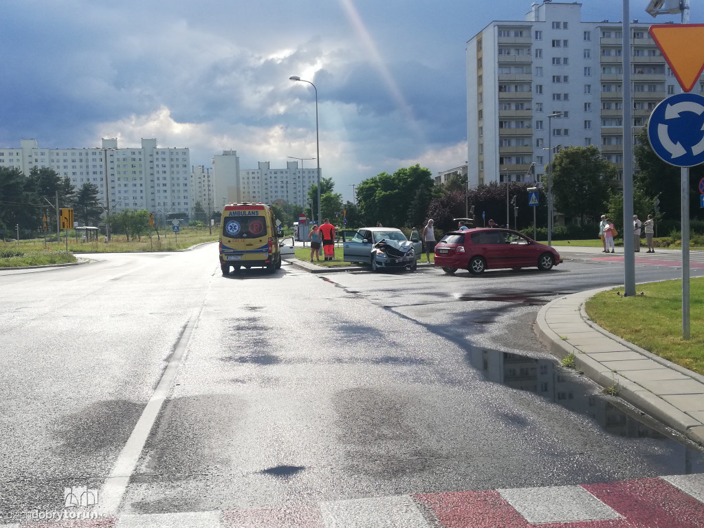Kolizja przy szpitalu dziecięcym